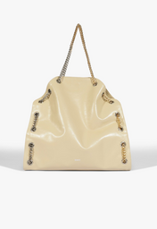 Bolsa Maxi Cassie Couro Branca