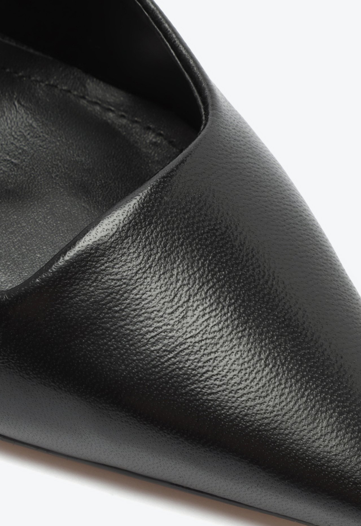 Sapato Scarpin Couro Preto