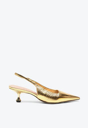 Slingback Servia Dourado