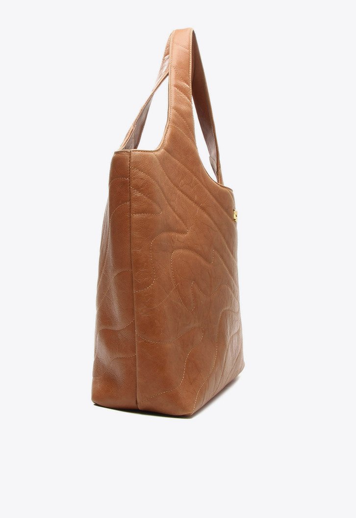 Bolsa Shopping Pietra Grande Marrom