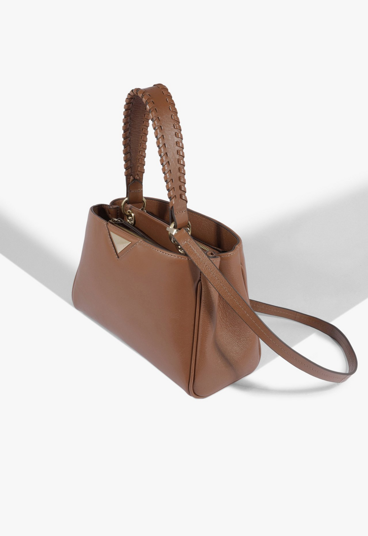 Bolsa Mini Tote Sunny Couro Marrom | ZZ MALL