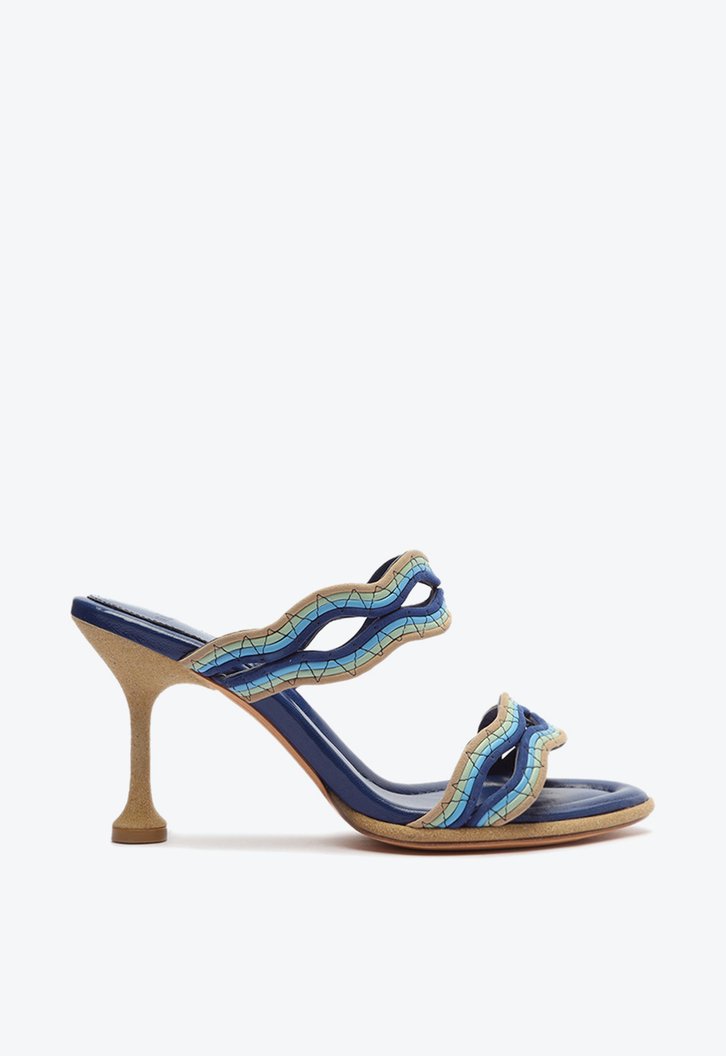 Cassie Mule Nude/Acqua Green/Aquarius/Moonlight