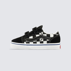 Tênis Old Skool Logo Check Black White Infantil