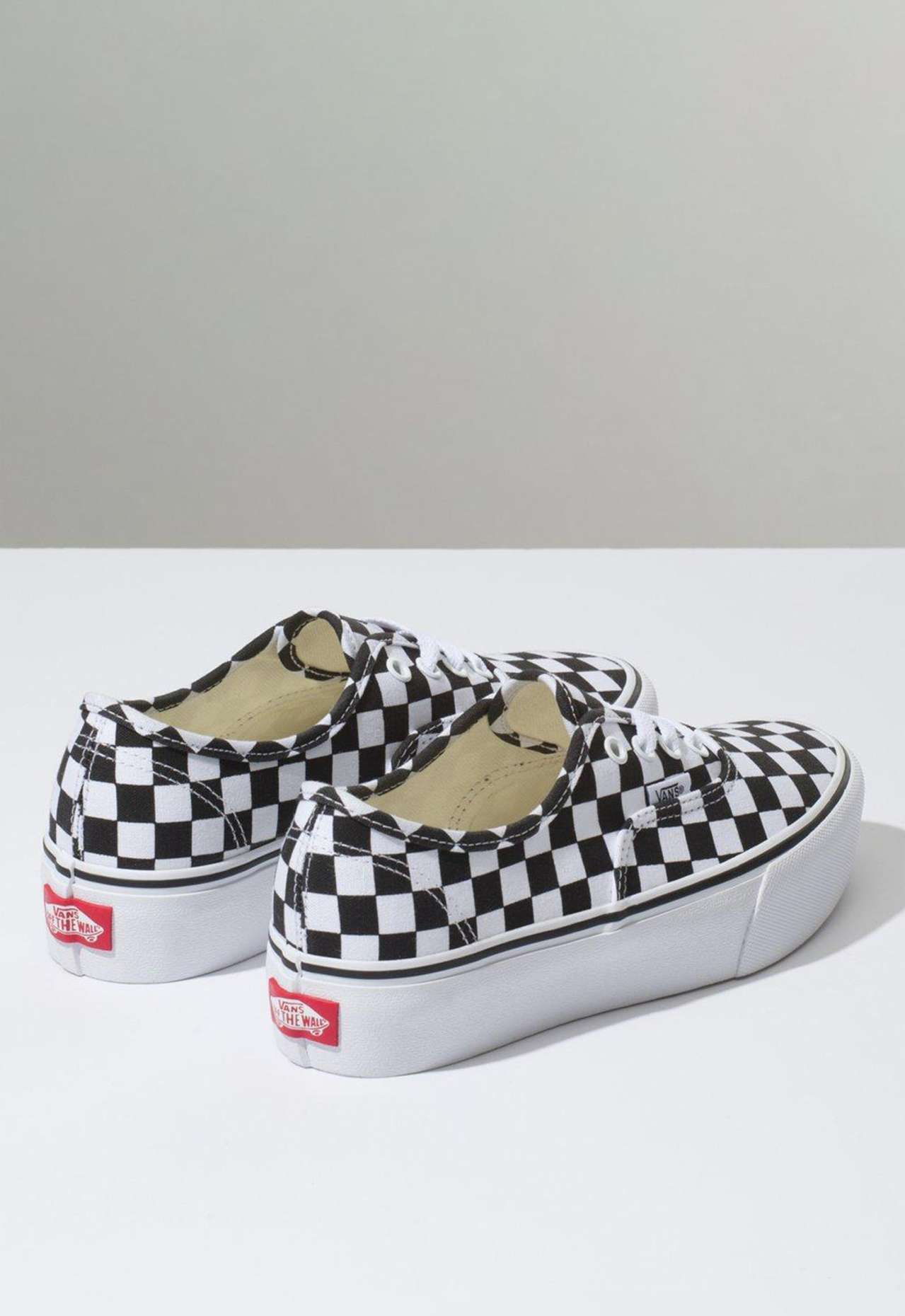 Tênis Vans Authentic Platform 2.0 Checkerboard True White | ZZ MALL