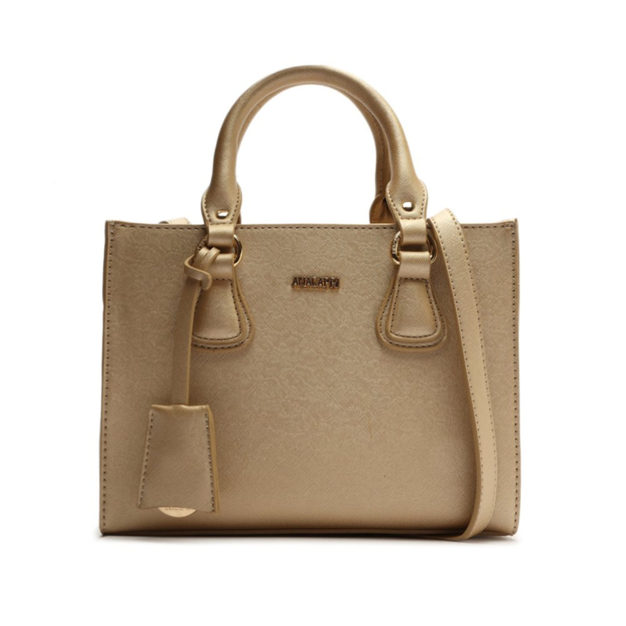 Tote Dourada Anacapri Mini Londres | ZZ MALL