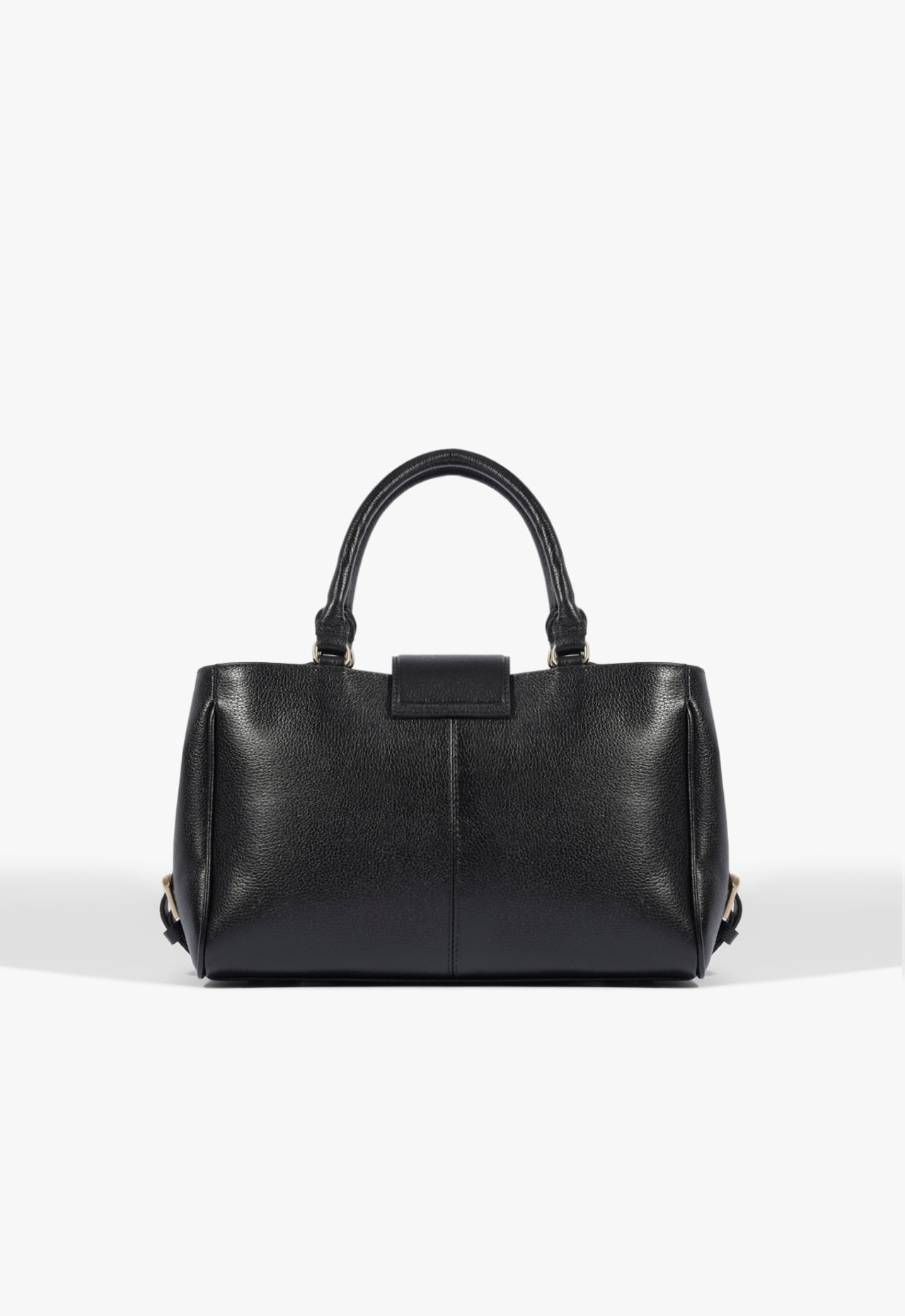 Bolsa Tote Tiracolo Alyssa Couro Preta | ZZ MALL