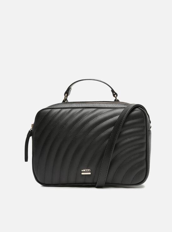 BOLSA TIRACOLO PRETA AREZZO ELISA MÉDIA