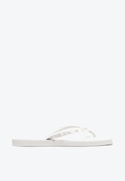 Chinelo De Dedo Branco Arezzo Brizza Bico Quadrado Rock
