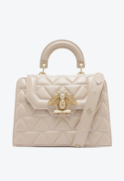 Bolsa Tote Bege Schutz Believe Matelassê Grande Couro