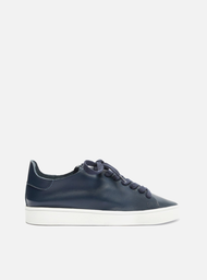 Tênis Casual Azul Arezzo Couro Cadarço
