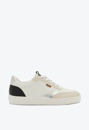Tênis De Amarrar Branco Multineutro E Prata Anacapri