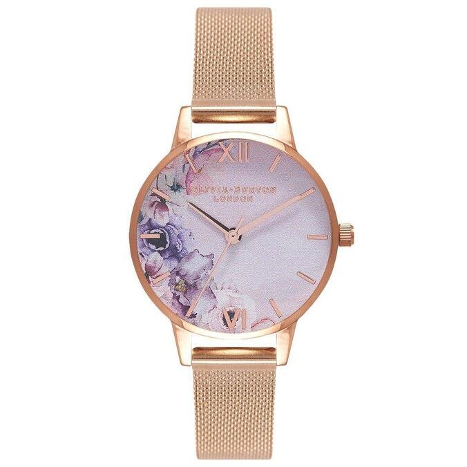Relógio olivia burton feminino aço rosé