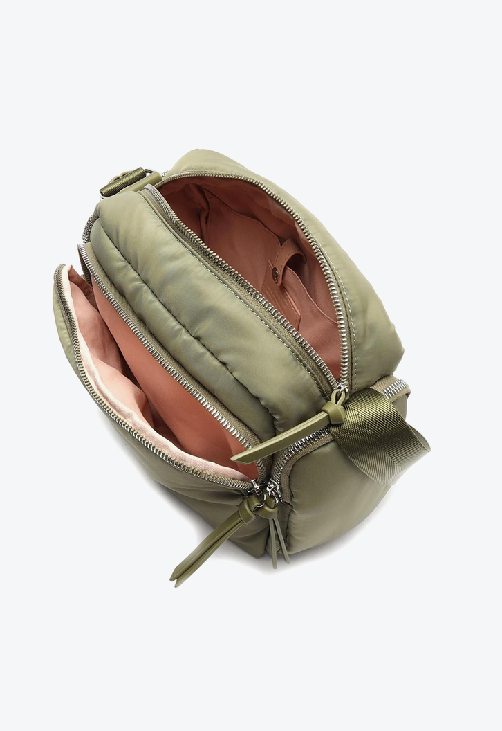 Bolsa Tiracolo Verde Arezzo Nylon Média Bolso