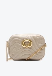 Bolsa Tiracolo Bege Vicenza Adele Pequena