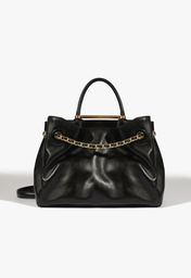 Bolsa Tote Crush Couro Preta