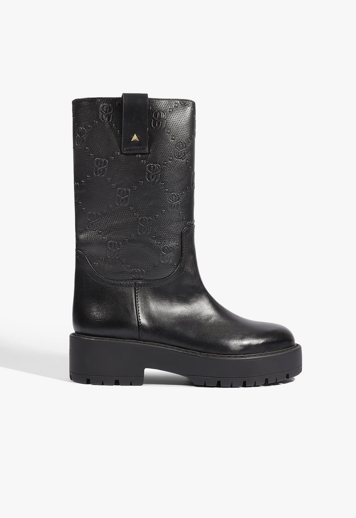 Bota Ivy Couro Preta