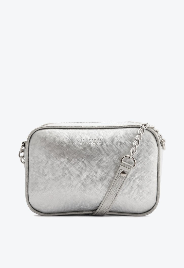 Bolsa Tiracolo Pequena Essencial Prata