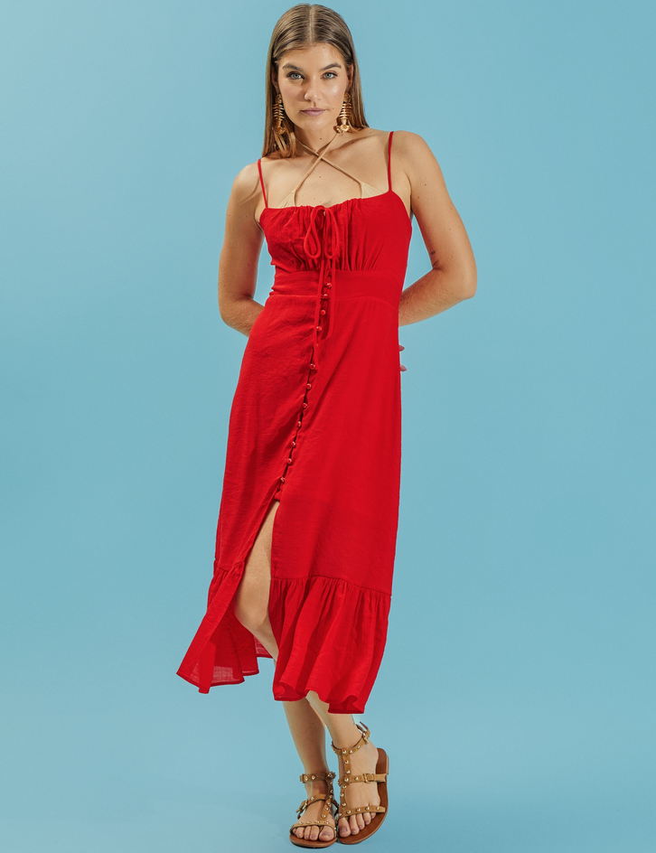 Vestido Vermelho Laguna Selena