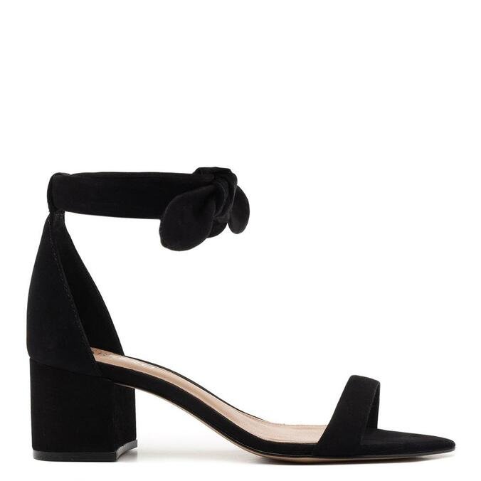 sandalia bloco preta