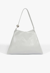 Maxi Bag Lessie Couro Cinza