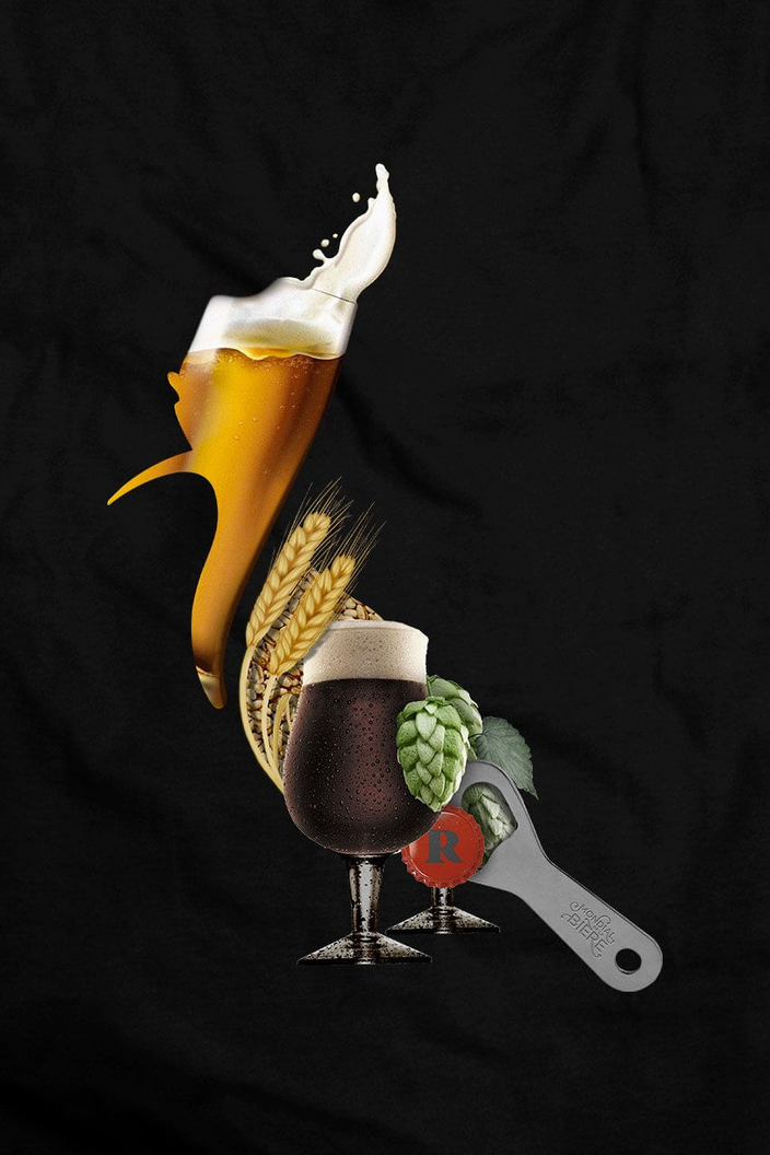 Camiseta Preta Reserva Pica-pau Cerveja Feminina