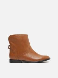 Bota Nude Arezzo Cano Médio Salto Baixo