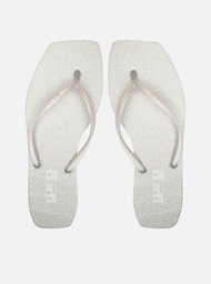 Chinelo de Dedo Prata Square Brizza