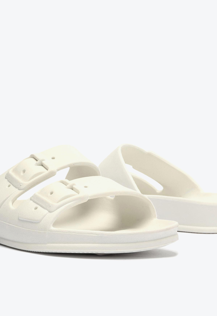 Sandália Papete Flatform Branca Brizza