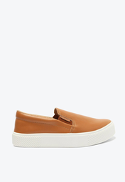 Slip On Flatform Marrom Anacapri Tênis Liso Básico