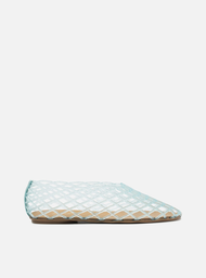 Sapatilha Azul Arezzo Bico Redondo Mesh
