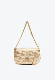 Bolsa Tiracolo Dourada Schutz Pequena Couro