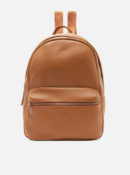 Mochila Marrom Arezzo Nut Couro Grande Bolso Frontal