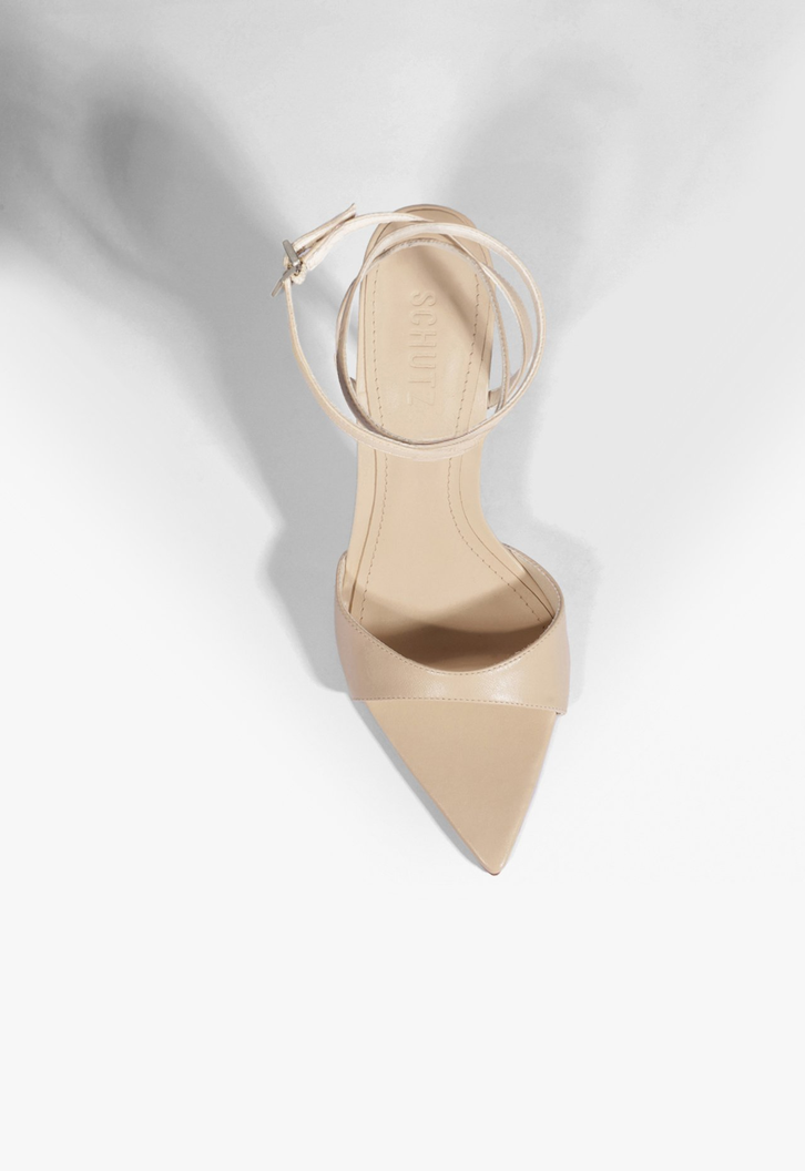 Sandália Emma High Couro Off White