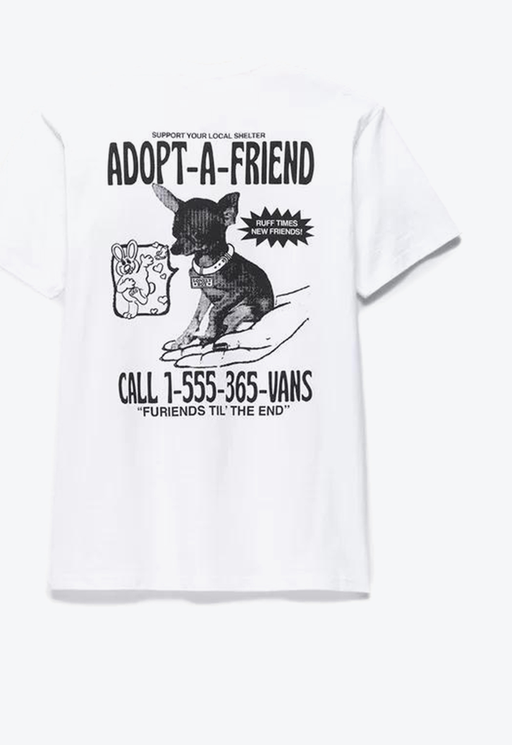 Camiseta Vans Adopted A Friend Ss White