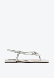 Sandália Prata Anacapri Slim Flor