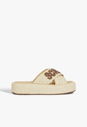 Chinelo Plataforma Schutzlogo Branco