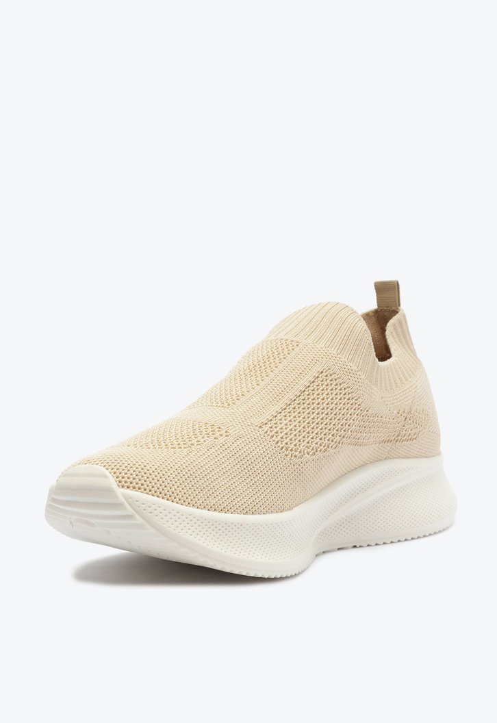 Tênis Slip On Nude Anacapri Chunky Knit