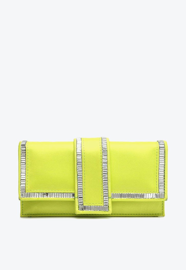 Bolsa Tiracolo Verde Arezzo Cetim Pequena