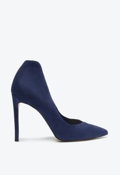 Sapato Scarpin Azul Marinho Schutz Salto Alto Arlete Camurça