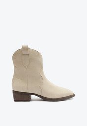 Bota Western Bege Anacapri Camurça