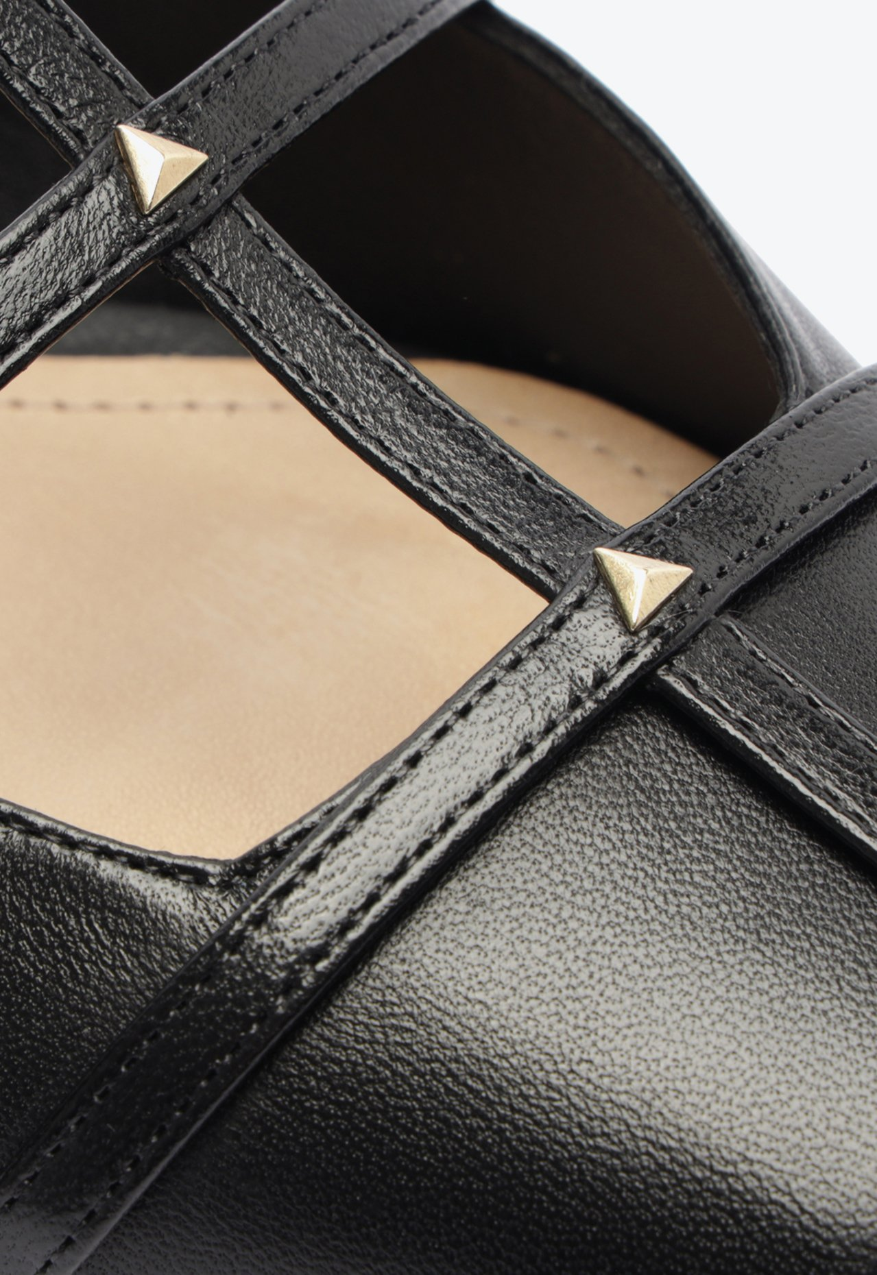 マシィエージュジィック Sapato Mule Preta Schutz Salto Baixo Evette Couro | ZZ MALL