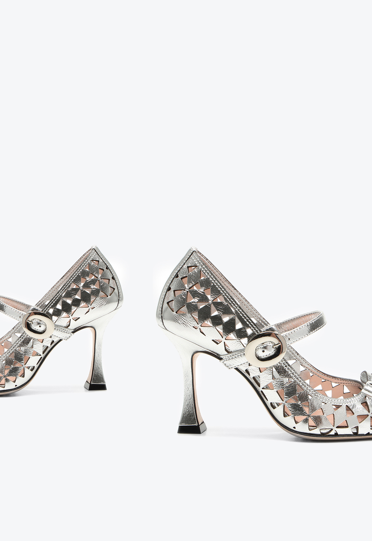 Scarpin Georgina Prata
