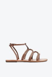 Sandália Gladiadora Marrom Anacapri Tiras Boho