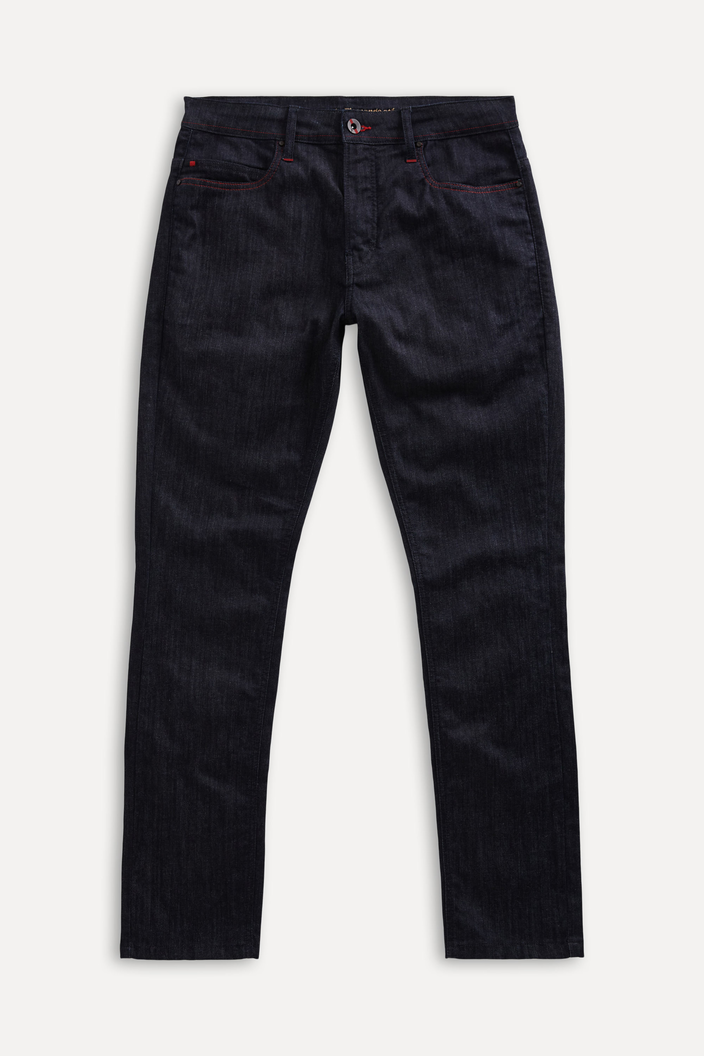 CALCA AZUL ESCURO RESERVA JEANS SKINNY FLAMENGO