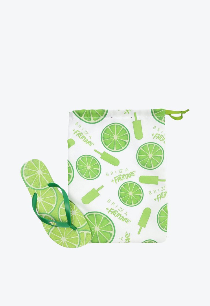 Chinelo De Dedo Verde Brizza Essential E Bag Fruttare