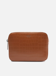 Bolsa Tiracolo Marrom Arezzo Croco Valentina Pequena