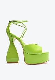 Sandália Meia Pata Verde Schutz Trish Couro