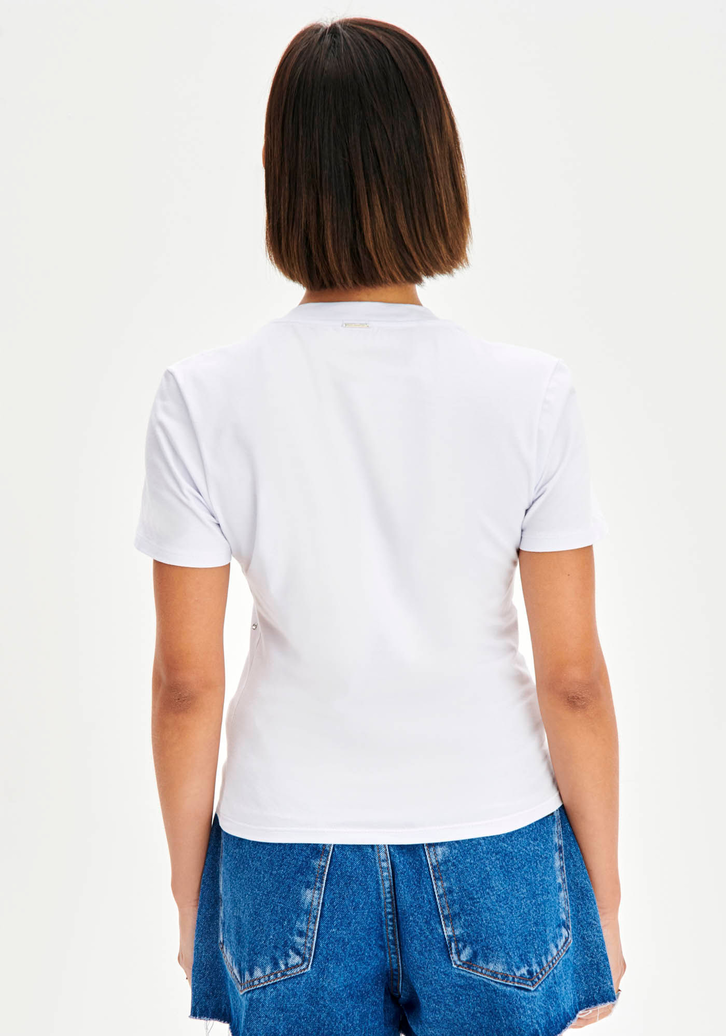 T-shirt Branco My Favorite Things com Brilhos