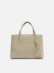 Bolsa Tote Bege Arezzo Giorno Média Bag Charm