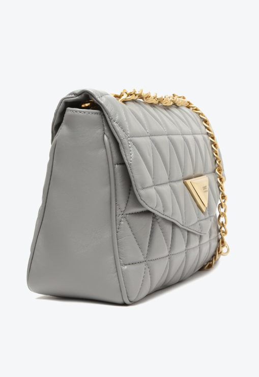 Bolsa Tiracolo Cinza Schutz 944 Couro | ZZ MALL Bolsa Tiracolo Cinza Schutz 944 Couro | ZZ MALL